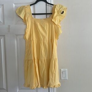 Yello mini dress